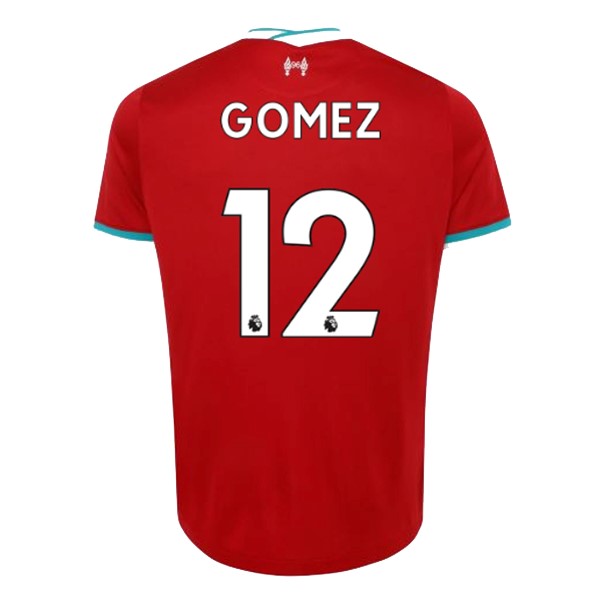Camiseta Liverpool NO.12 Gomez 1ª 2020-2021 Rojo